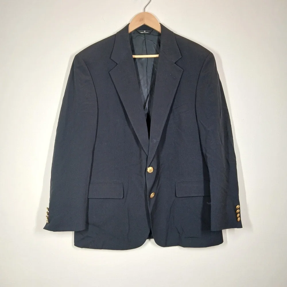 Polo University Club by Ralph Lauren Blazer Men's Navy 42R Celsius 21 USA Made